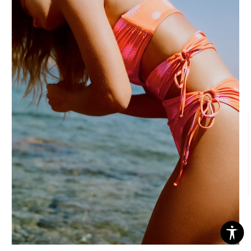 Orange and Pink Bikini Set - Picture 2 of 9